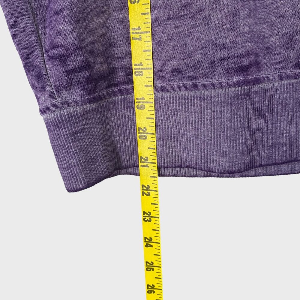 NBA Los Angeles Lakers Burnout Crewneck Sweatshirt Womens Medium Purple Pullover - Picture 12 of 12